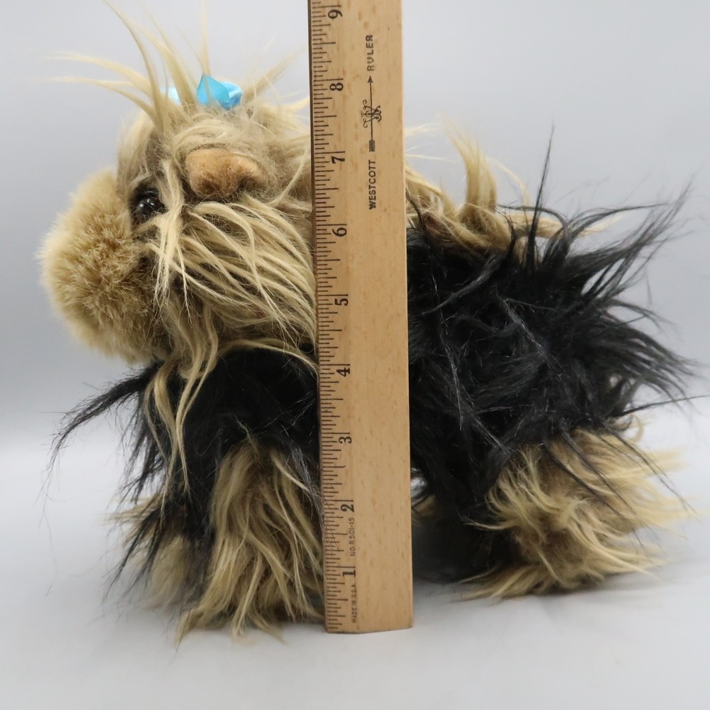 Battat Yorkie Puppy Dog Plush Stuffed Animal Toy 8" Terrier - Picture 3 of 7